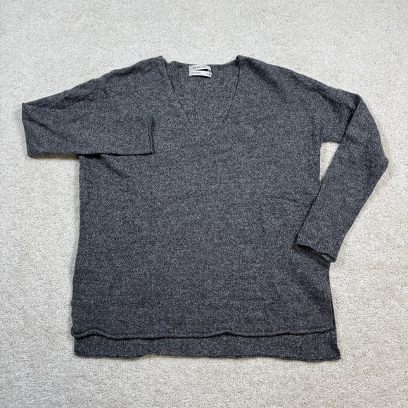 Babaton Aritzia Women's Sweater Gray Wool Blend‎ Long Sleeve V Neck Small - Picture 2 of 8